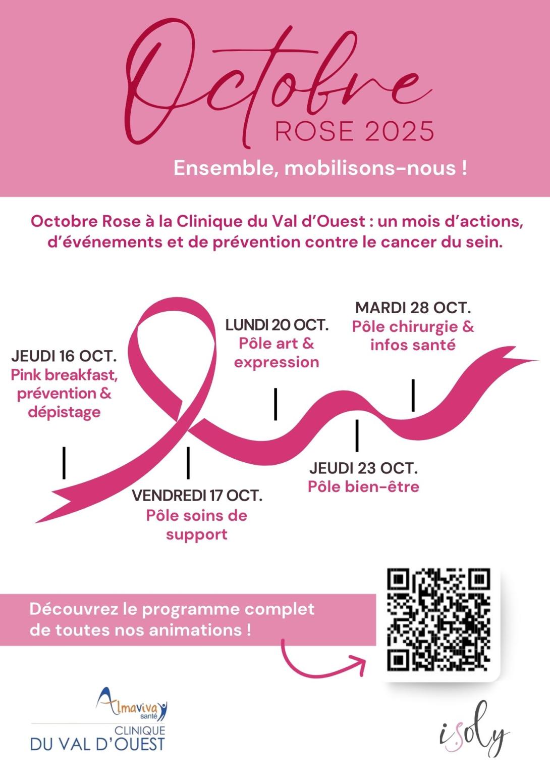affiche octobre rose 2025